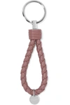 BOTTEGA VENETA Intrecciato leather keychain