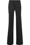 Theory Demetria 2 Flare Leg Good Wool Suit Pants In Black