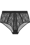 ADINA REAY JO STRETCH-TULLE AND LACE BRIEFS