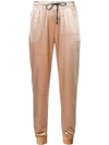 PINKO METALLIC LOOK JOGGING BOTTOMS