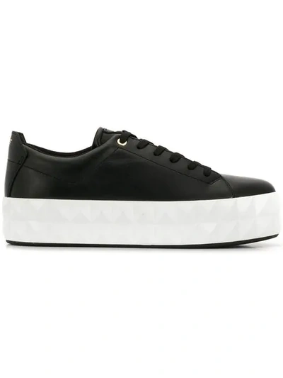 Emporio Armani Platform Sneakers - 黑色 In Black