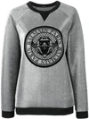 BALMAIN BALMAIN LOGO MEDALLION SWEATSHIRT - 银色