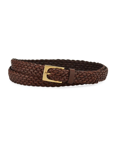 Tom Ford Men's Woven Leather Belt