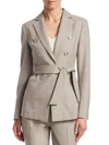 AKRIS Sibylle Self-Tie Jacket