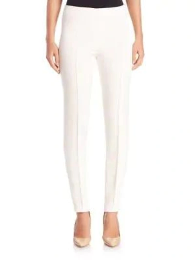 Akris Women's Melissa Stretch-silk Crepe Pants In Off White