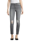 7 FOR ALL MANKIND B(air) Distressed Skinny Jeans