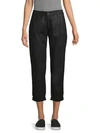 AG Caden Mid-Rise Tailored Leatherette Trousers