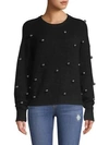 ALICE AND OLIVIA Gleeson Metal Ball Pullover