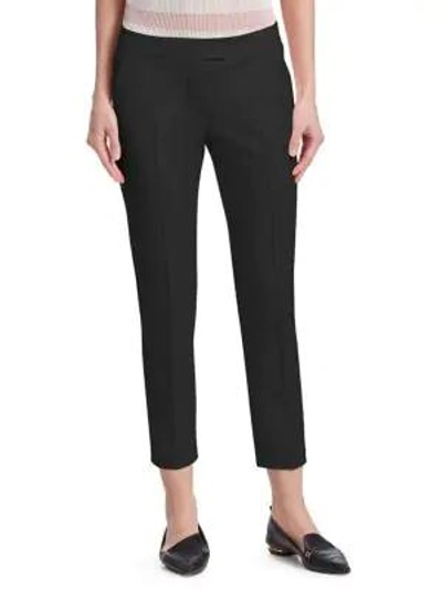 Akris Punto Ferry High-waist Straight-leg Cropped Jersey Pants In Black