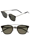 SAINT LAURENT 61MM SUNGLASSES - SILVER,SL 28 METAL005M