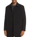 Cole Haan Italian Wool Blend Overcoat In Navy