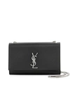 Saint Laurent Kate Medium Ysl Crossbody Bag In Grained Leather In Black