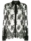 ALEXANDER WANG LACE SHIRT WITH ALL OVER GROMMET DETAIL