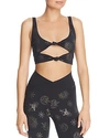 BEACH RIOT BOWIE KNOT-FRONT CROPPED TOP,JACTTF