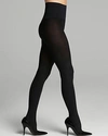 Commando Opaque Matte 110 Denier Control Top Tights In Black