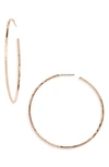 ARGENTO VIVO HAMMERED LARGE HOOP EARRINGS,103528GM