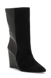 1.state Zalena Wedge Boot In Black Suede
