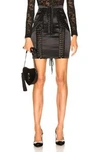 DOLCE & GABBANA Lace Up Satin Skirt,DOLF-WQ11