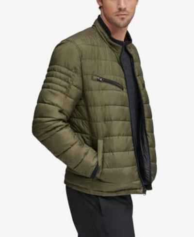 Marc New York Men's Grymes Packable Racer Jacket In Olive Green