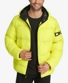 DKNY MEN'S HOODED PUFFER JACKET, CREATED FOR MACY'S