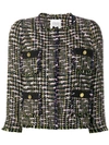 EDWARD ACHOUR PARIS EDWARD ACHOUR PARIS FOUR POCKETS TWEED JACKET - BLACK