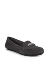 CALVIN KLEIN Lunasi Suede Loafers,0400099649323