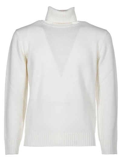 Kangra Roll Neck Sweater In White