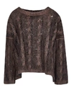 F CASHMERE CROPPED KNITTED SWEATER,10748609