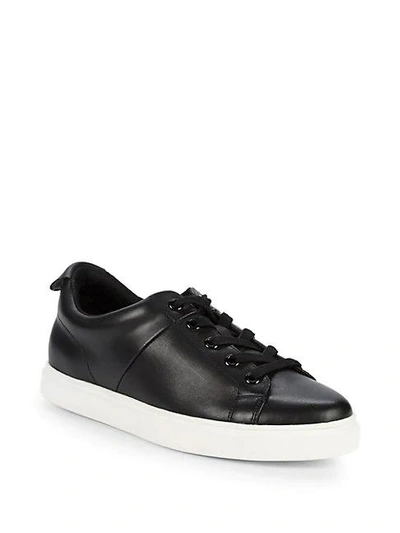 Saks Fifth Avenue Talico Leather Platform Trainers In Black