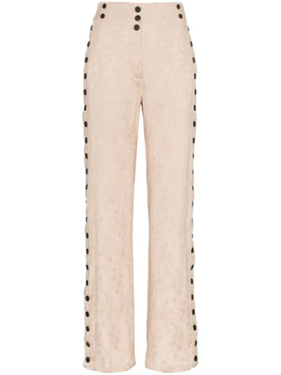 Ann Demeulemeester Rosalia Old Rose Trousers In Pink
