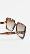 GUCCI ACETATE SQUARE SUNGLASSES