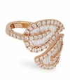 ANITA KO LARGE ROSE GOLD AND DIAMOND LEAF RING (SIZE 5),14868111