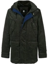 G-STAR RAW RESEARCH G-STAR RAW RESEARCH CORDUROY PARKA COAT - GREEN