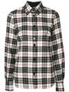 PLEIN SUD TARTAN PRINT SHIRT