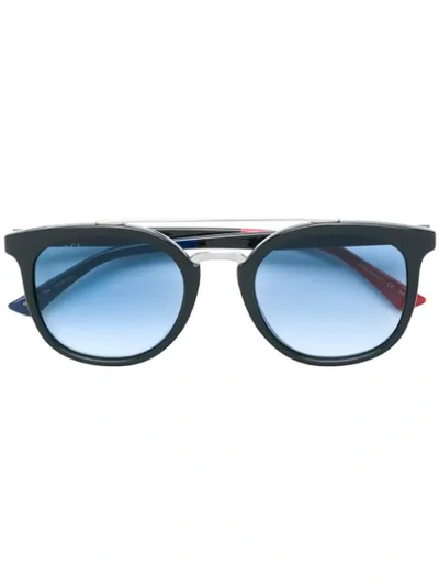 Gucci Eyewear Round Frame Sunglasses - 黑色 In Black