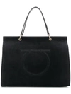 FERRAGAMO SALVATORE FERRAGAMO MEERA TOTE - BLACK