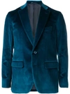 LARUSMIANI LARUSMIANI CLASSIC VELVET BLAZER - BLUE