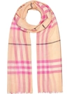 BURBERRY FRAYED EDGE SCARF