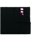 GUCCI GUCCI NY YANKEES™ PATCH SCARF - BLACK