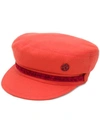 MAISON MICHEL MAISON MICHEL BAKER BOY HAT - ORANGE