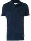 Orlebar Brown Towelling Resort Polo Shirt In Blue