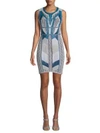 HERVE LEGER Pleated Cocktail Dress,0400098997177