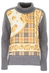 BURBERRY BURBERRY ARCHIVE SCARF PRINT SWEATER