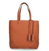 TOD'S TOD'S STUD DETAILED TOTE BAG