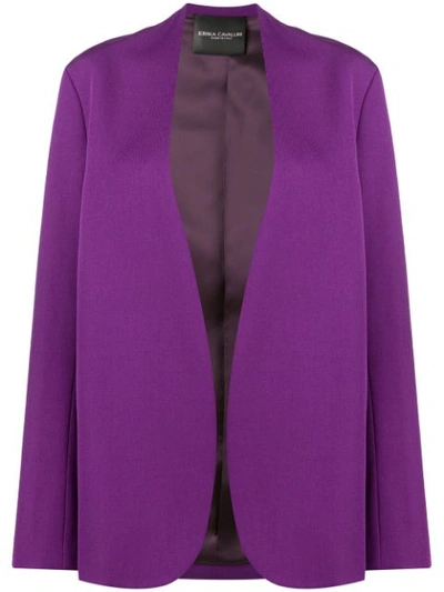 Erika Cavallini Classic Fitted Blazer - Purple