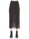 ISSEY MIYAKE PLEATS PLEASE BY ISSEY MIYAKE PLEATED LACE MIDI SKIRT