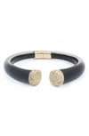 ALEXIS BITTAR ESSENTIALS ENCRUSTED PAVÉ HINGED BRACELET,AB00B123200