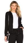 Splendid Essential Active Hooded Track Jacket In Black