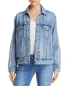 LEVI'S TUX STRIPE EX-BOYFRIEND TRUCKER JACKET IN IN THE ROUGH,727490000