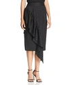 MILLY ANGELINA PINSTRIPED SKIRT,214ME02849